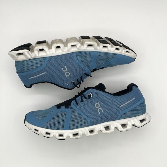 On Cloud 5 Running Shoes Mens Size 12 Niagara Blue Black Sneakers 59.98915 - Picture 3 of 9